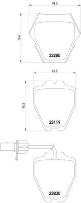 Тормозные колодки TEXTAR 2328001