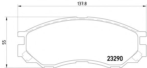 Тормозные колодки TEXTAR 2329002