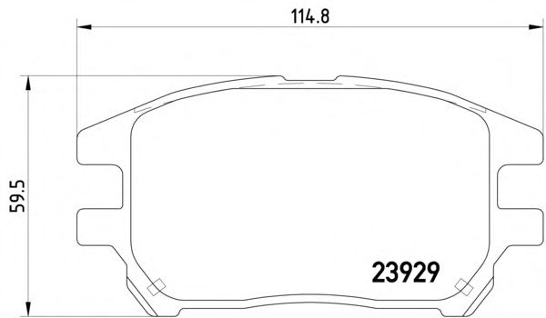 Тормозные колодки TEXTAR 2392901