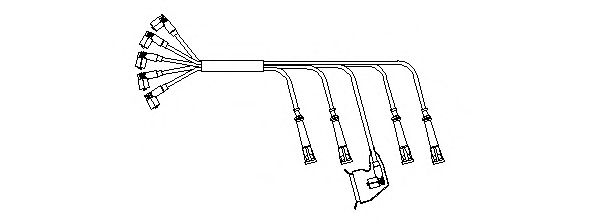 Комплект высоковольтных проводов BREMI 782/100