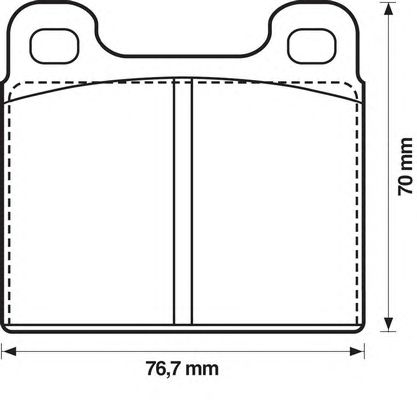 Тормозные колодки JURID 571215J