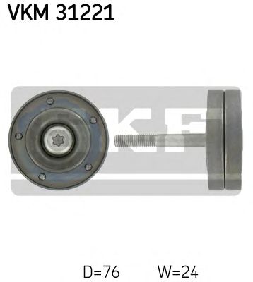 Направляющий / паразитный ролик поликлинового ремня SKF VKM 31221