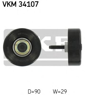Направляющий / паразитный ролик  поликлинового ремня SKF VKM 34107