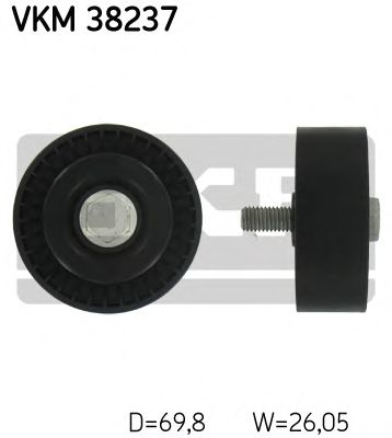 Направляющий / паразитный ролик поликлинового ремня SKF VKM 38237
