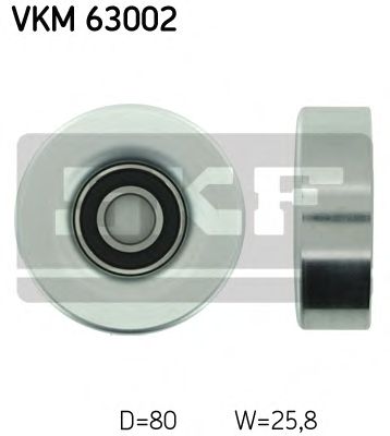 Направляющий / паразитный ролик  поликлинового ремня SKF VKM 63002