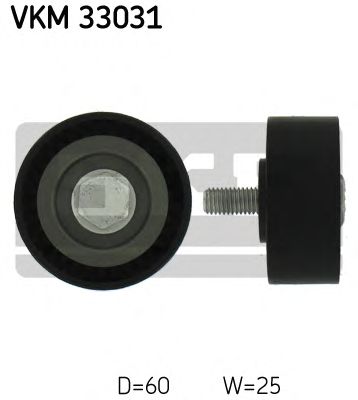 Направляющий / паразитный ролик  поликлинового ремня SKF VKM 33031