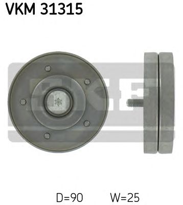 Направляющий / паразитный ролик  поликлинового ремня SKF VKM 31315