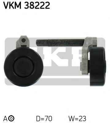 Натяжной ролик поликлинового ремня SKF VKM 38222