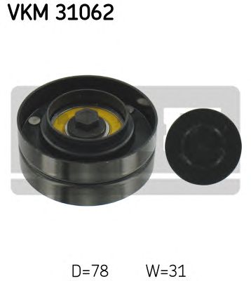 Направляющий / паразитный ролик  поликлинового ремня SKF VKM 31062