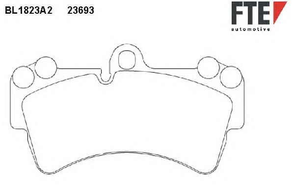 Тормозные колодки FTE BL1823A2
