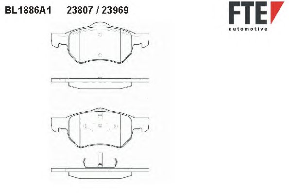 Тормозные колодки FTE BL1886A1