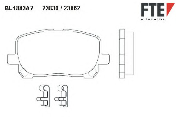 Тормозные колодки FTE BL1883A2