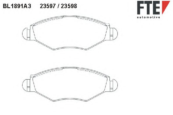 Тормозные колодки FTE BL1891A3