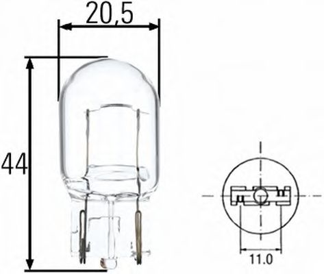 Лампа накаливания HELLA 8GA 008 892-002 (фонарь указателя поворота, задний габаритный огонь, задняя противотуманная фара, фара заднего хода, фонарь сигнала торможения / задний габаритный огонь)