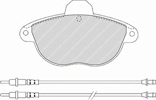 Тормозные колодки FERODO FDB1069