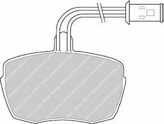 Тормозные колодки FERODO FVR543