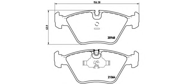 Тормозные колодки BREMBO P 06 012
