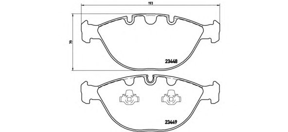 Тормозные колодки BREMBO P 06 028