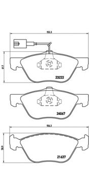 Тормозные колодки BREMBO P 23 112