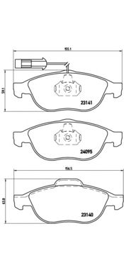Тормозные колодки BREMBO P 23 114