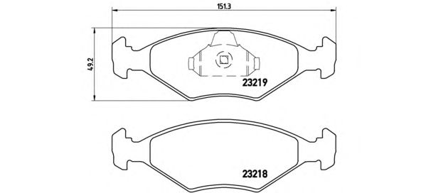 Гальмівні колодки BREMBO P 23 124