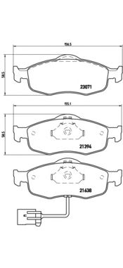 Тормозные колодки BREMBO P 24 034
