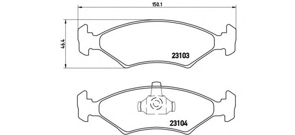 Тормозные колодки BREMBO P 24 043