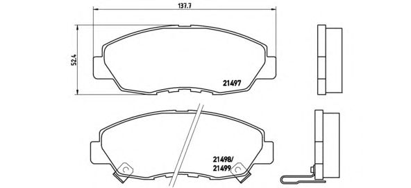Тормозные колодки BREMBO P 28 042