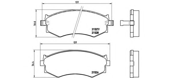 Тормозные колодки BREMBO P 30 002