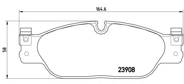Гальмівні колодки BREMBO P 36 021