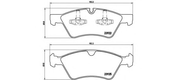 Тормозные колодки BREMBO P 50 063