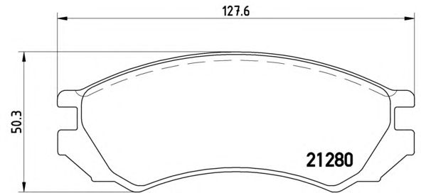 Тормозные колодки BREMBO P 56 023