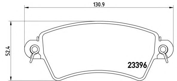 Тормозные колодки BREMBO P 61 065