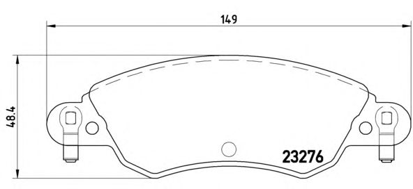 Тормозные колодки BREMBO P 61 070