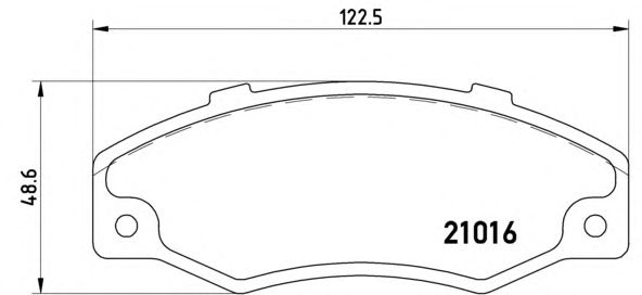 Гальмівні колодки BREMBO P 68 016