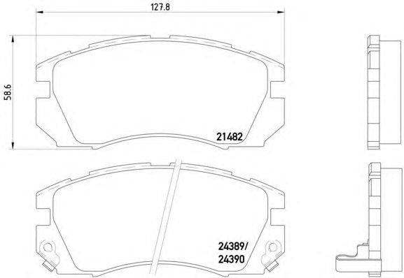 Тормозные колодки BREMBO P 78 007