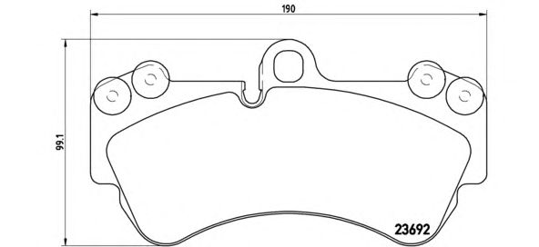 Тормозные колодки BREMBO P 85 069