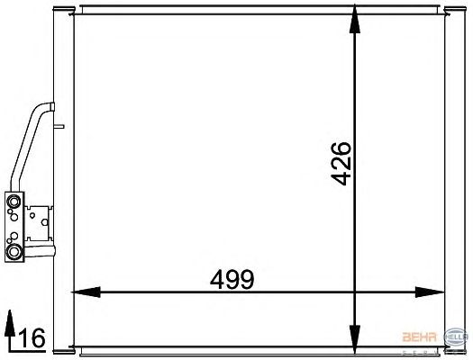 Радиатор кондиционера HELLA 8FC 351 037-051