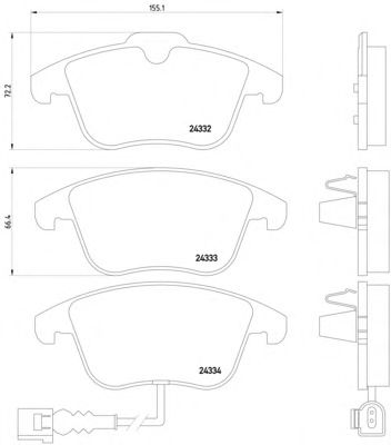Тормозные колодки MINTEX MDB2973