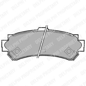 Тормозные колодки DELPHI LP1012