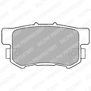 Тормозные колодки DELPHI LP1507