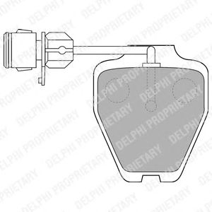 Тормозные колодки DELPHI LP1530