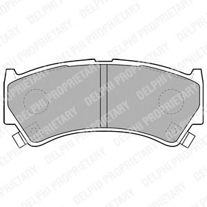 Тормозные колодки DELPHI LP1548