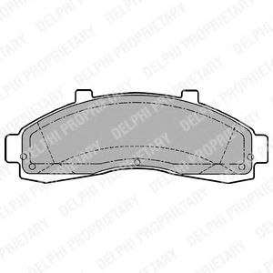 Тормозные колодки DELPHI LP1625