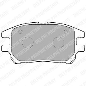 Тормозные колодки DELPHI LP1768
