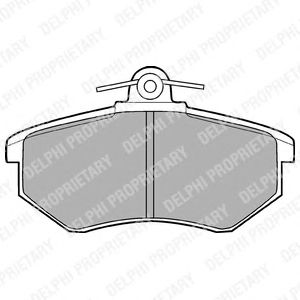 Тормозные колодки DELPHI LP424
