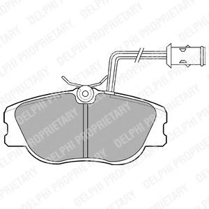 Тормозные колодки DELPHI LP598