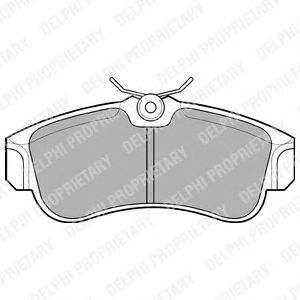 Тормозные колодки DELPHI LP616