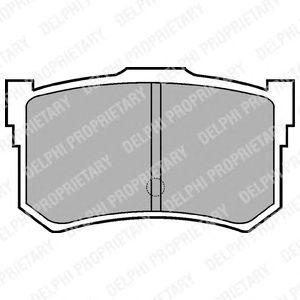 Тормозные колодки DELPHI LP678