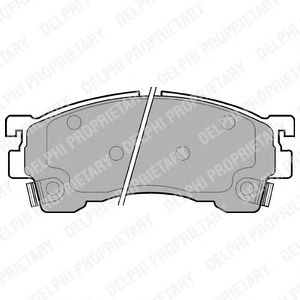 Тормозные колодки DELPHI LP801